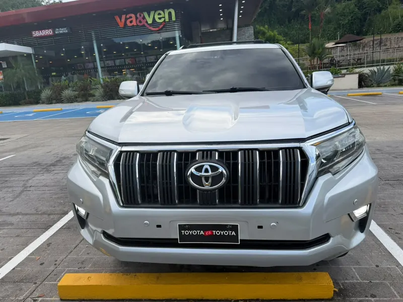 Silver Toyota Land Cruiser Prado